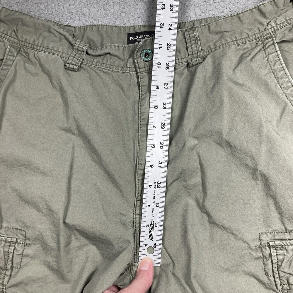 Polo Shorts Mens 34 Olive Green Cargo 12 in Inseam‎ Military Surplus Gorpcore